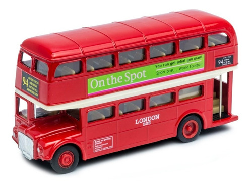 Welly Autobus De Coleccion London Bus Rojo Escala 1:72