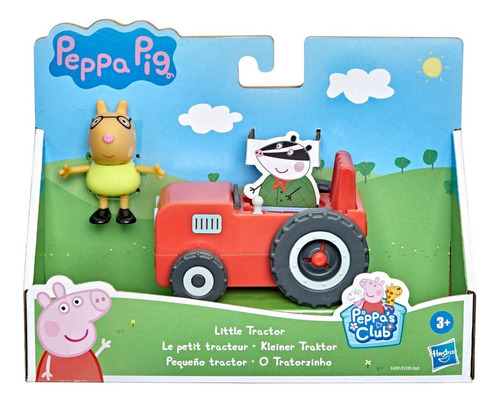 Peppa Pig - Figura + Vehículo Tractor Hasbro