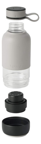 Lékué Botella Vidrio Con Funda De Silicona Y Filtro Para Agu