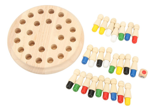 Juego De Ajedrez Con Palos De Madera Para Niños Memory Match