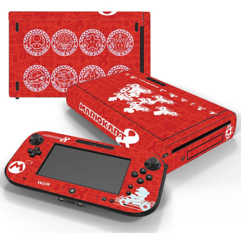 Skin Wii U Mario Vinilo Protector Cubre Gamepad Y Consola