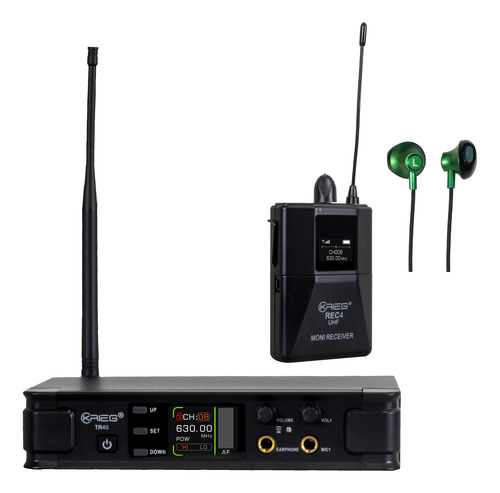 Krieg Tr-40 + Rec-4 Monitor Personal Inalámbrico In Ears