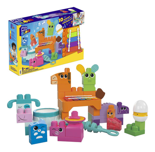 Mega Bloks Sensory Features Construcción Granja Musical