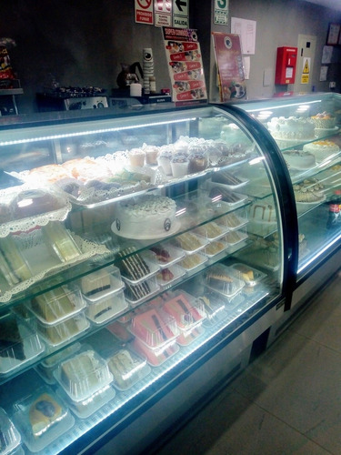 Vitrina Exhibidora Tortas Y Postres Acero Inoxidable