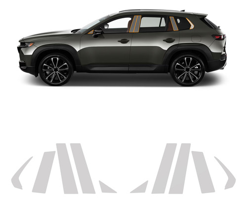 Kit Ppf Transparent Postes Puertas Mazda Cx50 2023-2025