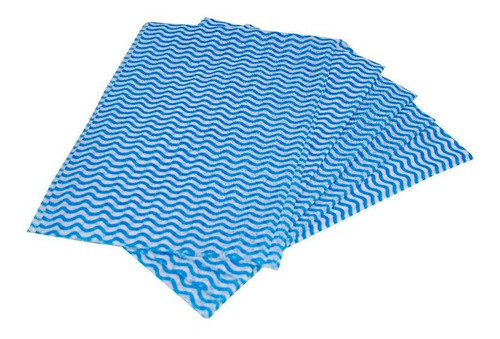 15 Panos De Limpeza Multiuso 30x50cm Limpa Seca E Da Brilho Cor Azul