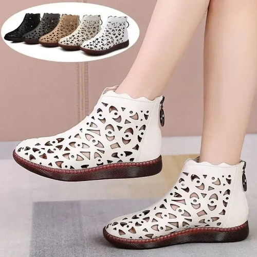 Botines Holgados Y Sandalias De Suela Plana Para Mujer