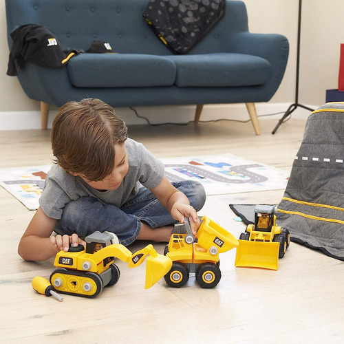 Vehículos Sin Control Remoto De Excavadora Junior Amarillo