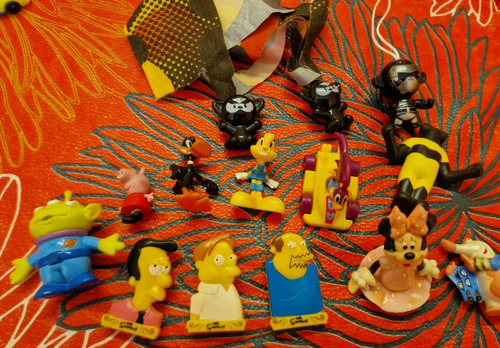 Lote Muñecos Kinder /jack - Simpsons, Disney Y Otros