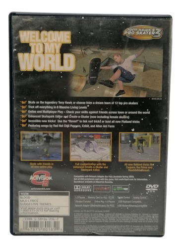 Tony Hawk's Por Skater 3(2001)-neversoft-ps2 (Usado)