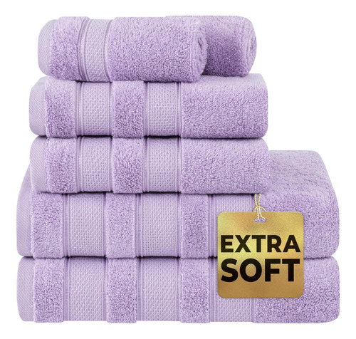 Juego De Toallas De Baño American Soft Linen Salem, 6 Piezas