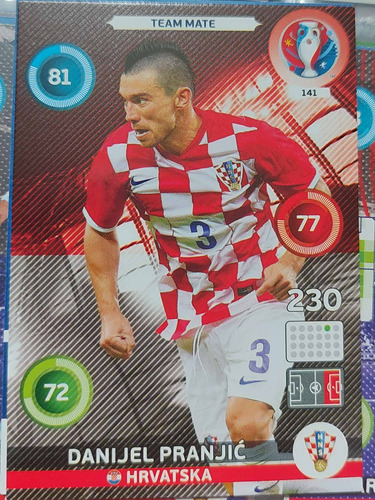 Carta Adrenalyn Xl Euro Copa 2016 / Danijel Pranjic