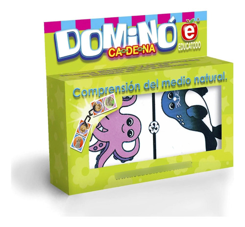 Juego De Mesa: Dominó Animales Del Mar