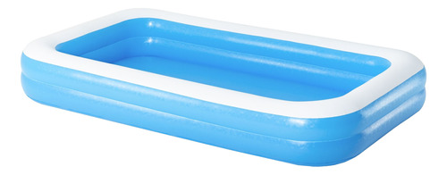 Pileta inflable rectangular Bestway Family pool 54150 de 3.05m x 1.83m x 46cm 850L azul y blanca