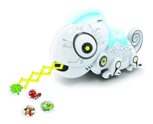 Mascota Robot Camaleon Cambia De Color Luces Gira A Control