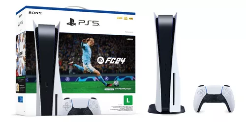 Console Sony PS5 (Playstation 5) Físico 825GB com Disco + Jogo Fifa 23 +  Controle sem Fio Sony