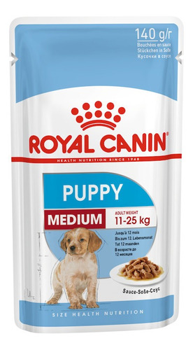 Alimento Royal Canin Size Health Nutrition Medium Puppy para cão filhote de raça média sabor mix em saco de 140g