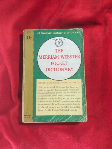The Merriam Webster Pocket Dictionary Pocket Books Inc 1964