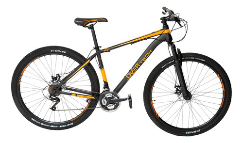 Bicicleta Mtb Overtech R29 Acero 21v Freno A Disco Pc Color Negro/naranja/naranja Tamaño Del Cuadro S