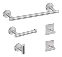 Comprar Smfm 5pcs Juego Herrajes Para Baño Toallero 40cm Acero