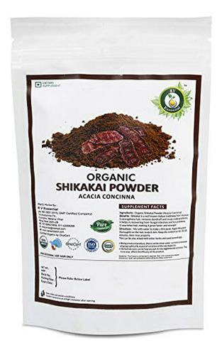 Polvo Orgánico De Shikakai R V 200gm - Suplemento Herbal Ayu