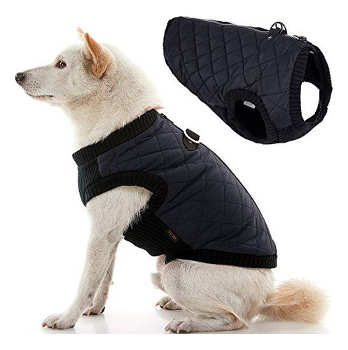 Gooby Fashion Vest - Chaqueta Para Perro, Color Negro, Peque