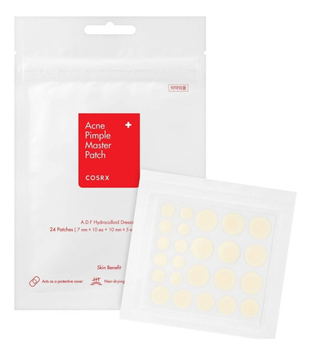 Imagen 2 de 6 de Acne Pimple Master Patch Cosrx 3 Sobres/24 Parches Para Acné