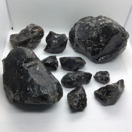 Obsidiana Negra En Bruto 1kg Virgen