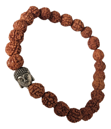 Pulsera Con Semillas De Rudraksha Baby - Buda