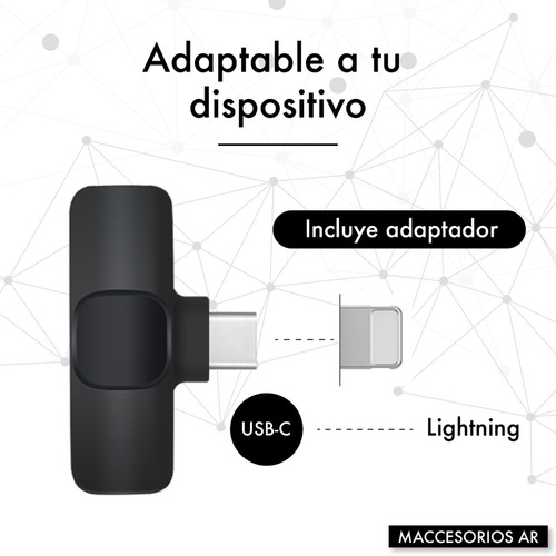 Imagen 3 de 10 de Microfono Corbatero Compatible iPhone Samsung Motorola