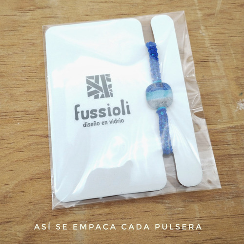 Pulsera Tejida Macramé Soda Mar