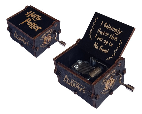 Caja Musical Harry Potter Manivela Madera