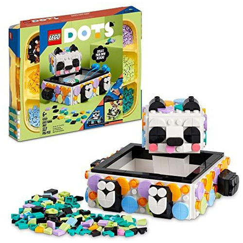 Set Construcción Lego Dots 517 Piezas Cute Panda Tray