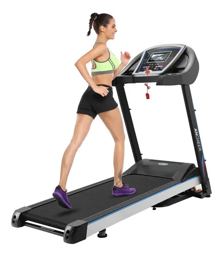 Caminadora eléctrica Ancheer S5300 110V color negro