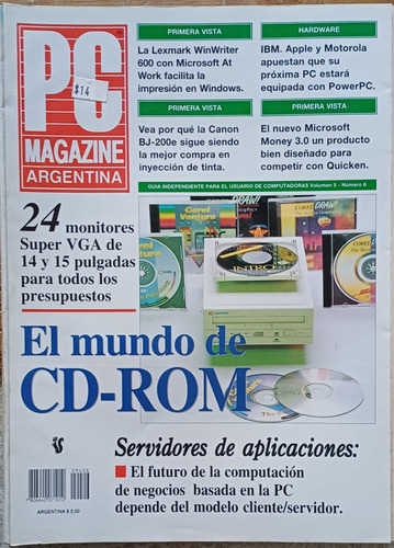 Revista Pc Magazine Argentina Vol.5 N°6 1994