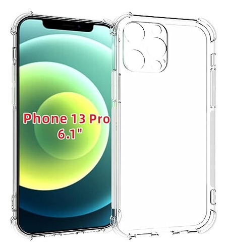 Caso Ustiya Para iPhone 13 Pro Clear 6.1  2021 Tpu Cuatro Co