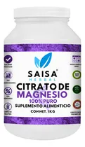 Comprar Citrato De Magnesio 1 kg | Suplemento Alimenticio | Sin Sabor Saisa Herbal | 100% Puro | Sin Azucar, Conservadores, Saborizantes | Energía, Vitalidad, Ayuda A Mejorar El Sueño