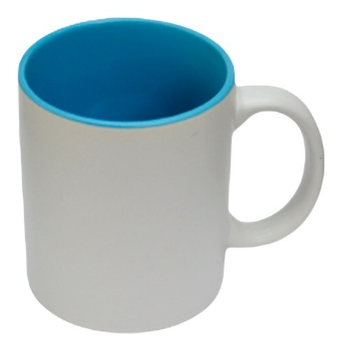 Taza Blanca Mate De Color Interno 11oz Para Sublimación 18pz