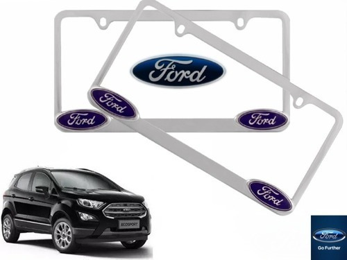 Par Porta Placas Ford Ecosport 2.0 2016 Original