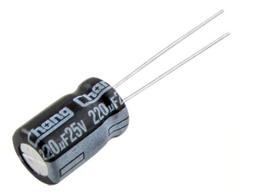 Condensador  25v 220uf Electrolítico