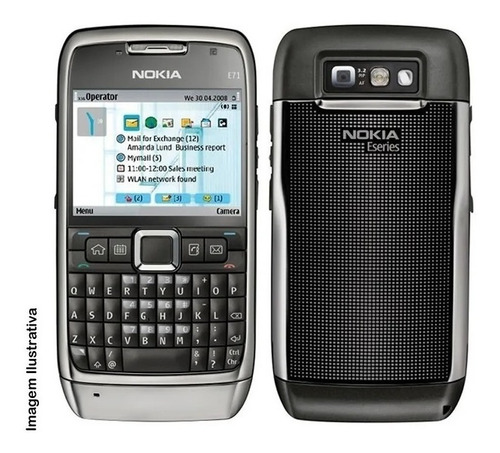 Nokia E71 Preto - Desbloqueado, 3.2mp Symbian - Exposição