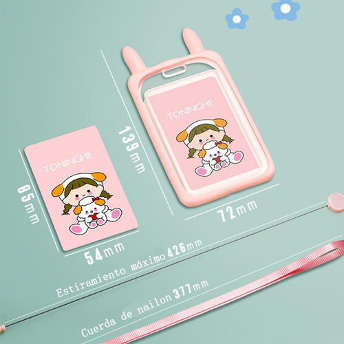. Gafete Lanyard Cinta, Silicona Suave, Lindo, Campus,