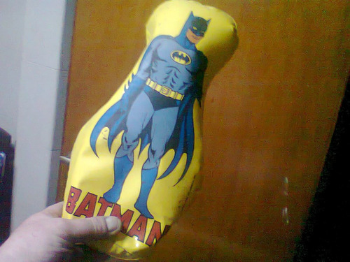 Muñeco Inflable Batman Clasico Tentenpie Dc Comic Retro Kxz