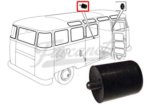 Vw Fusca Tope Goma Puerta Cargo Vw Kombi