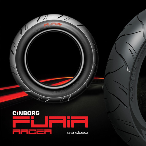 Pneu Pcx Traseiro 100/90-14 Furia Sem Câmara