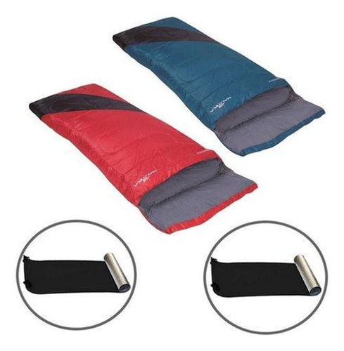 2 Sacos Dormir Liberty Ntk + Isolantes Térmico Aluminizado