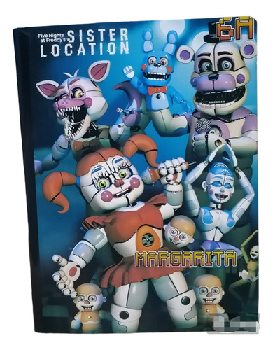 Cuaderno Personalizado Five Nights At Freddy's Anime X 3 Uni