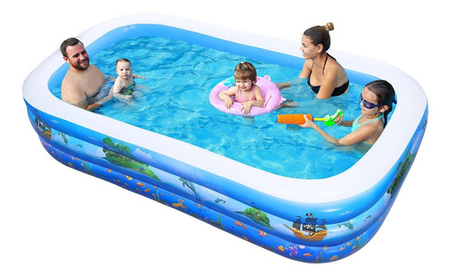 Piscina De Agua Inflable De 95 X 55 X 22 Pulgadas Para Patio