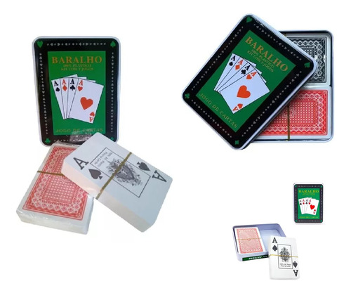 Kit Cartas Casino Juego De Mesa Azar Poker X2