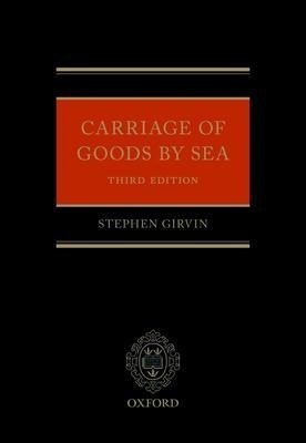 Libro Carriage Of Goods By Sea - Stephen Girvin